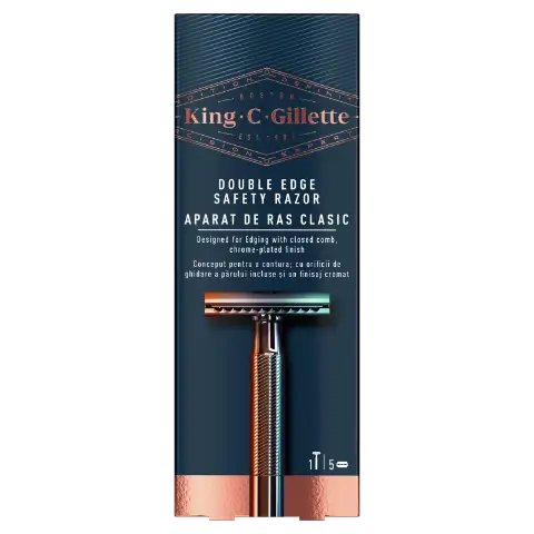 King C. Gillette Kétélű Férfi Biztonsági Borotva – 5 db Penge termékhez kapcsolódó kép