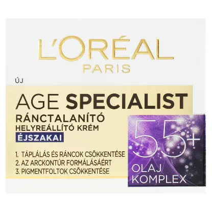 ĽOréal Paris age Specialist ránctalanító helyreállító éjszakai krém 55 + 50 ml termékhez kapcsolódó kép