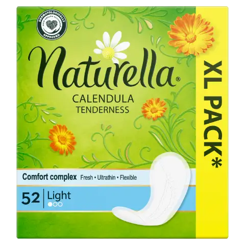 Naturella Light Calendula Tenderness Tisztasági Betét X52 termékhez kapcsolódó kép