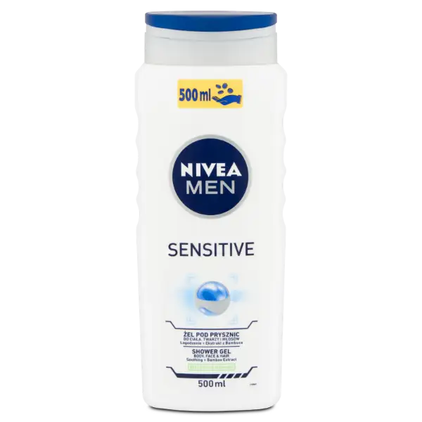 NIVEA MEN Sensitive tusfürdő 500 ml termékhez kapcsolódó kép