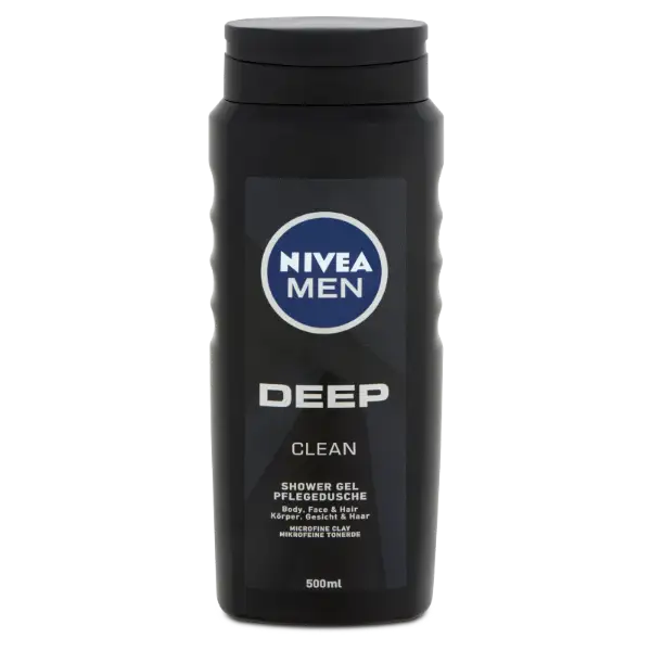 NIVEA MEN Deep Clean tusfürdő tusoláshoz, arc- és hajmosáshoz 500 ml termékhez kapcsolódó kép