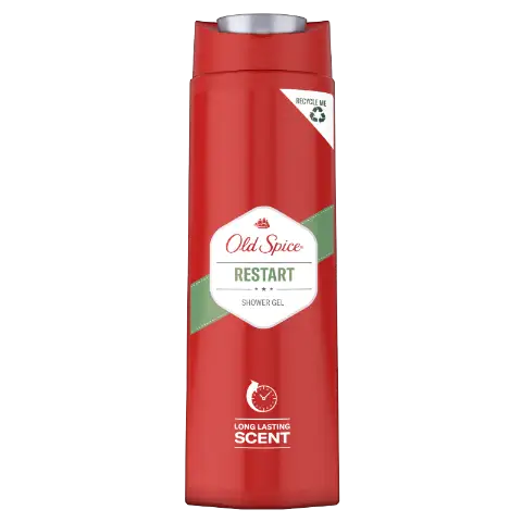 Old Spice Restart Tusfürdő És Sampon Férfiaknak 400 ml, 3az1-ben, Hosszan Tartó Frissesség termékhez kapcsolódó kép