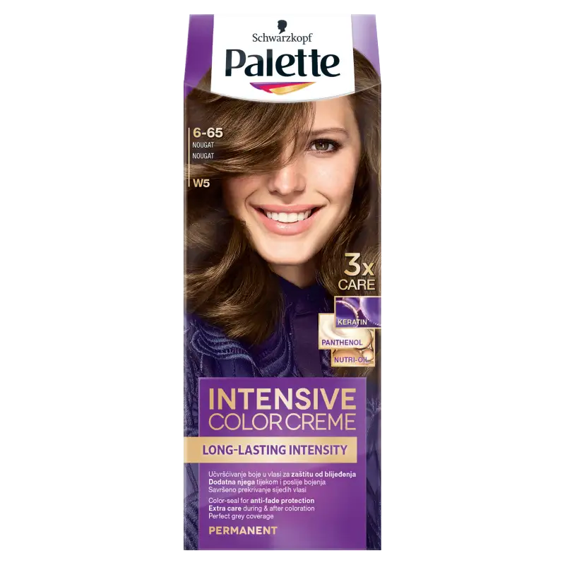 Palette Intensive Color Creme tartós hajfesték 6-65 nugát