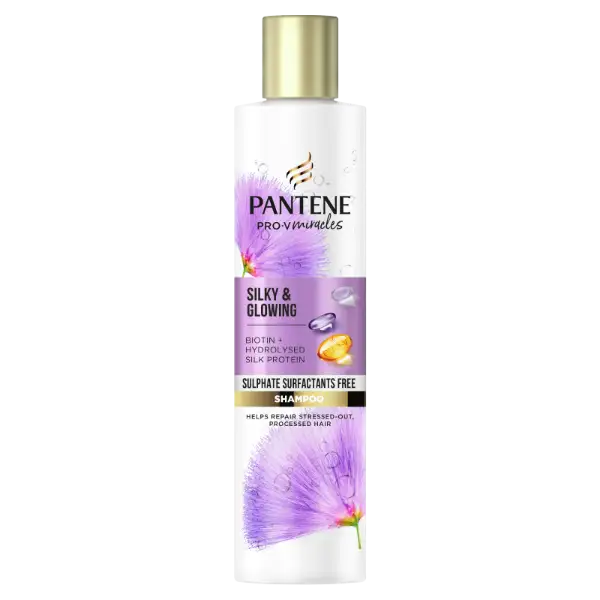 Pantene Pro-V Miracles Silky & Glowing szulfátmentes sampon, 225 ml termékhez kapcsolódó kép