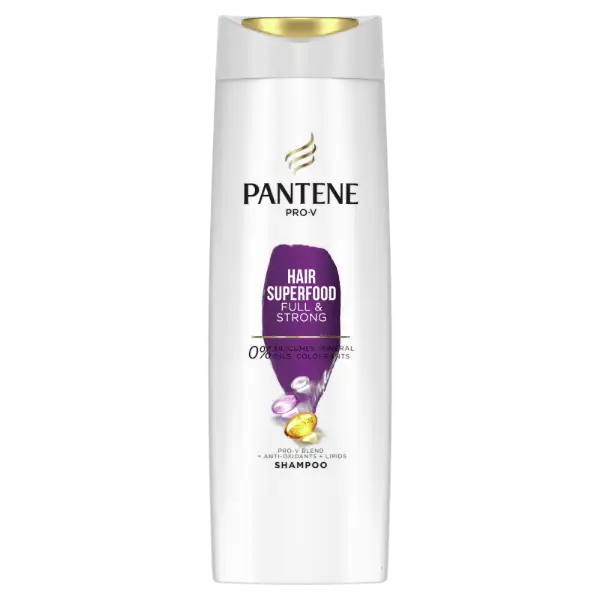 Pantene Pro-V Superfood Sampon, Gyenge, Vékony Szálú Hajra, 400ml termékhez kapcsolódó kép
