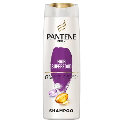 Pantene Pro-V Superfood Sampon, Gyenge, Vékony Szálú Hajra, 400ml termékhez kapcsolódó kép