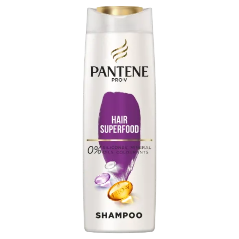Pantene Pro-V Superfood Sampon, Gyenge, Vékony Szálú Hajra, 400ml termékhez kapcsolódó kép