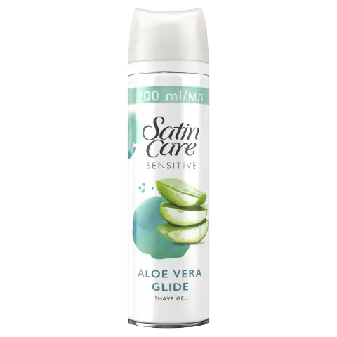 Gillette Satin Care Sensitive Aloe Vera Glide Borotvazselé, 200 ml termékhez kapcsolódó kép