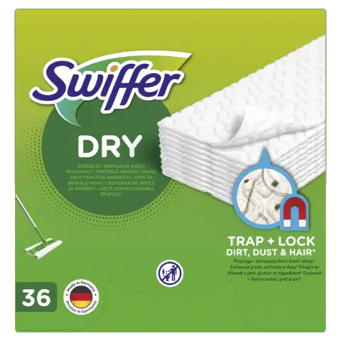 Swiffer Sweeper Száraz Padlótörlő Utántöltő, 36 db, Összegyűjti És Magába Zárja A Port termékhez kapcsolódó kép
