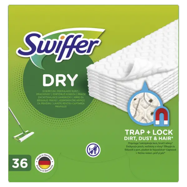 Swiffer Sweeper Száraz Padlótörlő Utántöltő, 36 db, Összegyűjti És Magába Zárja A Port termékhez kapcsolódó kép