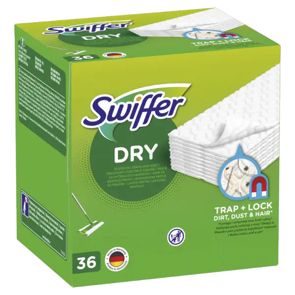 Swiffer Sweeper Száraz Padlótörlő Utántöltő, 36 db, Összegyűjti És Magába Zárja A Port termékhez kapcsolódó kép