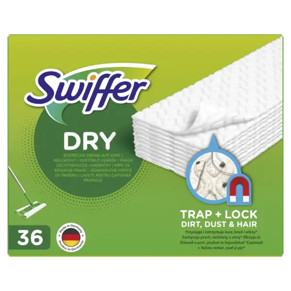 Swiffer Sweeper Száraz Padlótörlő Utántöltő, 36 db, Összegyűjti És Magába Zárja A Port termékhez kapcsolódó kép