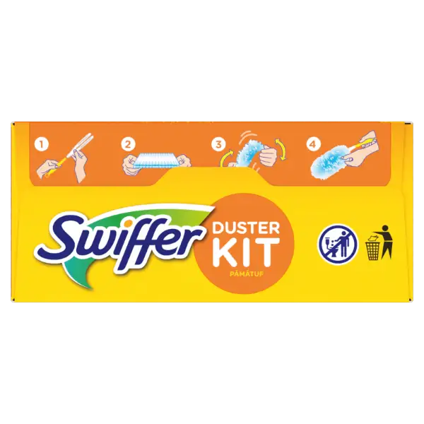 Swiffer Trap & Lock Portalanító Készlet (1 db Nyél + 4 db Utántöltő) termékhez kapcsolódó kép