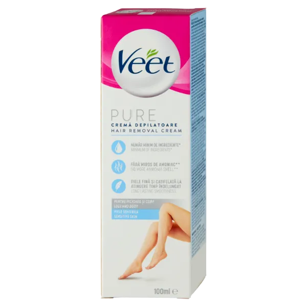Veet Pure Sensitive Skin szőrtelenítő krém 100 ml termékhez kapcsolódó kép