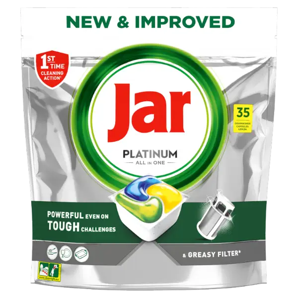 Jar Platinum Lemon All In One Mosogatókapszula, 35 db termékhez kapcsolódó kép