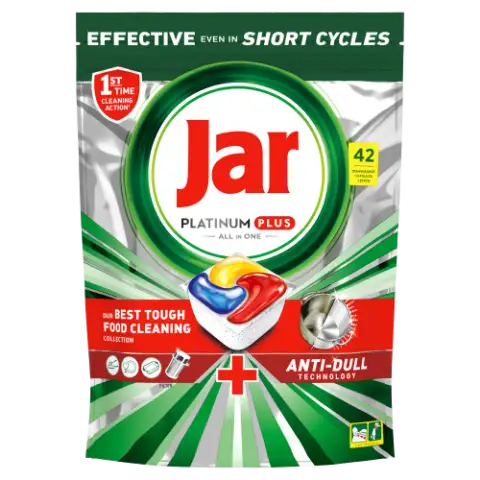 Jar Platinum Plus Lemon All In One Mosogatókapszula,  42 db termékhez kapcsolódó kép