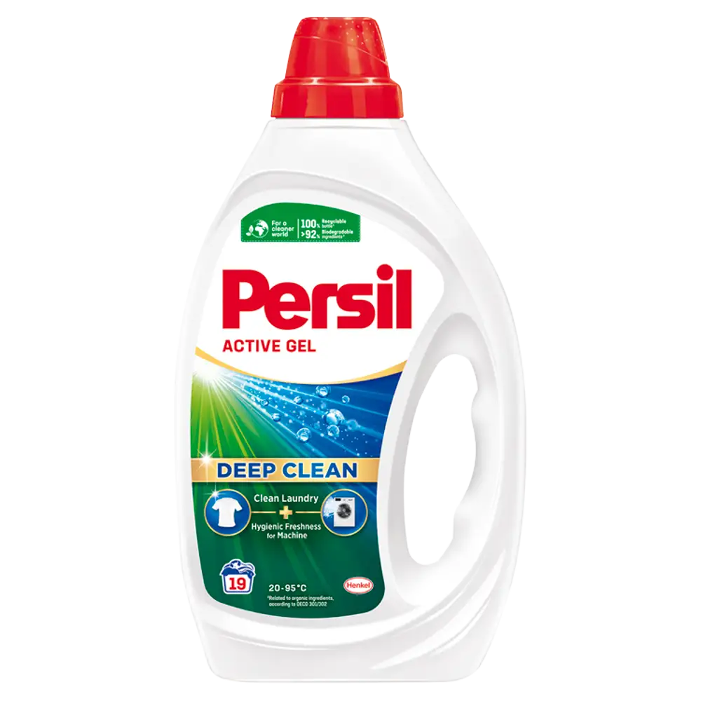 Persil Active Gel mosószer fehér és világos ruhákhoz 19 mosás 855 ml