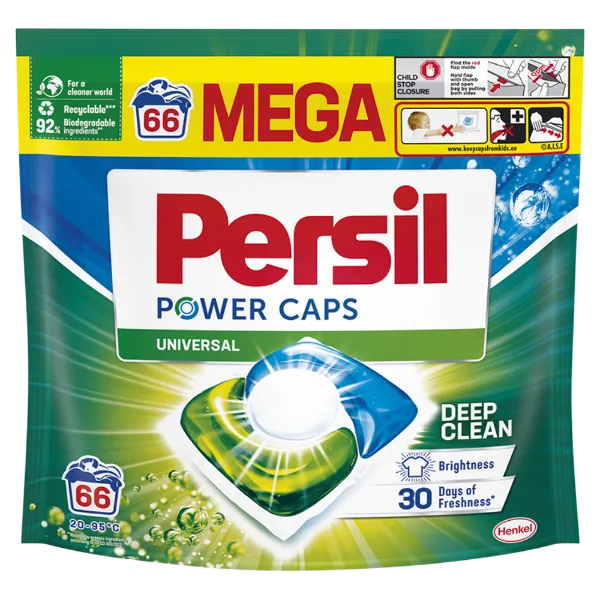 Persil Power Caps mosókapszula fehér és világos ruhához 66 mosás 924 g termékhez kapcsolódó kép