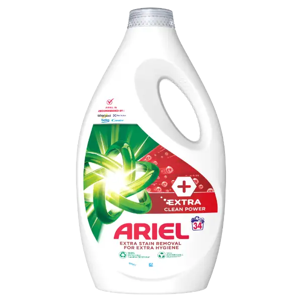 Ariel Folyékony Mosószer +Extra Clean Power 34 Mosáshoz, 1,7 L termékhez kapcsolódó kép