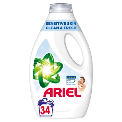 Ariel Folyékony Mosószer Sensitive Skin Clean & Fresh 34 Mosáshoz, 1,7 L termékhez kapcsolódó kép