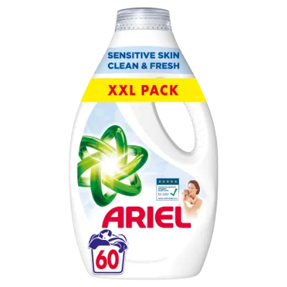 Ariel Folyékony Mosószer Sensitive Skin Clean & Fresh 60 Mosáshoz, 3 L termékhez kapcsolódó kép