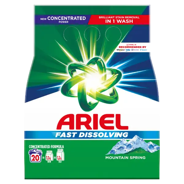 Ariel Mosópor, 1.1 kg, 20 Mosáshoz, Mountain Spring termékhez kapcsolódó kép
