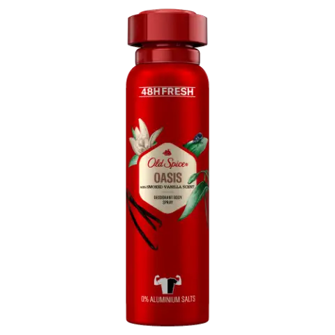 Old Spice Oasis Deo Spray Férfiaknak, 150 ml, 48 Órás Frissesség, 0% Alumíniumsó termékhez kapcsolódó kép