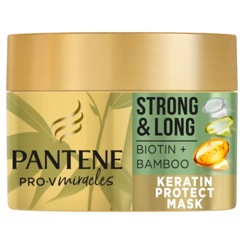 Pantene Strong & Long Keratin Reconstruct Hajpakolás, 160 ml termékhez kapcsolódó kép