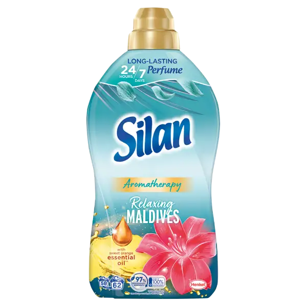 Silan Aromatherapy Relaxing Maldives textilöblítő koncentrátum 62 mosás 1364 ml termékhez kapcsolódó kép