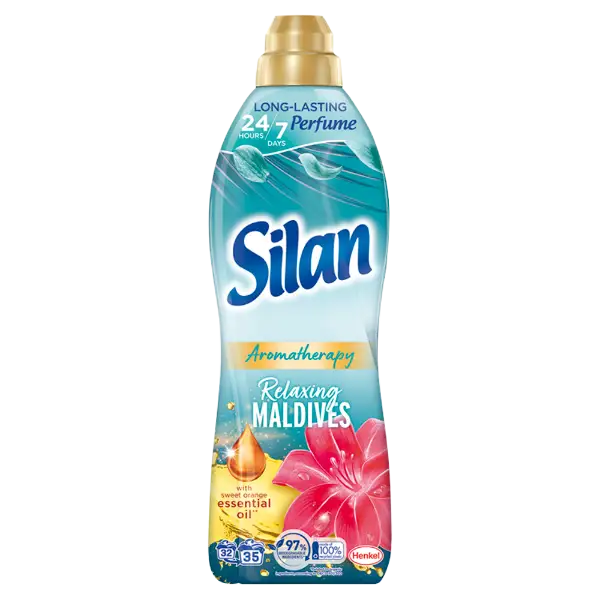 Silan Aromatherapy Relaxing Maldives textilöblítő koncentrátum 35 mosás 770 ml termékhez kapcsolódó kép