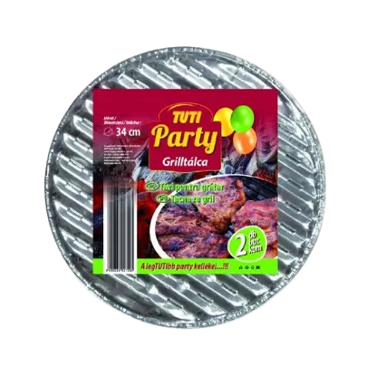 TUTI Party grilltálca kerek 34 cm 2db/csomag termékhez kapcsolódó kép