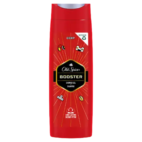 Old Spice Booster Tusfürdő És Sampon Férfiaknak 400 ml, 3az1-ben, Hosszan Tartó Frissesség termékhez kapcsolódó kép