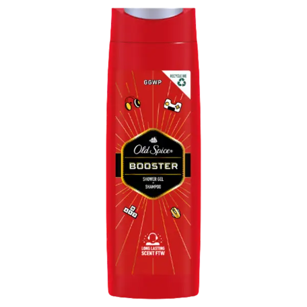 Old Spice Booster Tusfürdő És Sampon Férfiaknak 400 ml, 3az1-ben, Hosszan Tartó Frissesség termékhez kapcsolódó kép