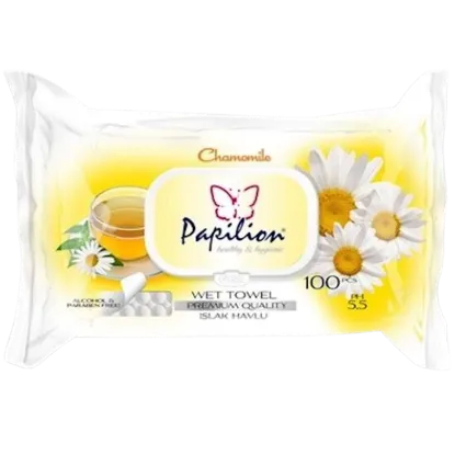 Papilion Chamomile nedves törlőkendő 100db-os termékhez kapcsolódó kép