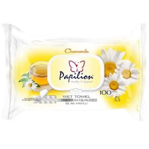 Papilion Chamomile nedves törlőkendő 100db-os termékhez kapcsolódó kép