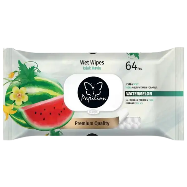 Papilion Watermelon nedves törlőkendő  64 db termékhez kapcsolódó kép