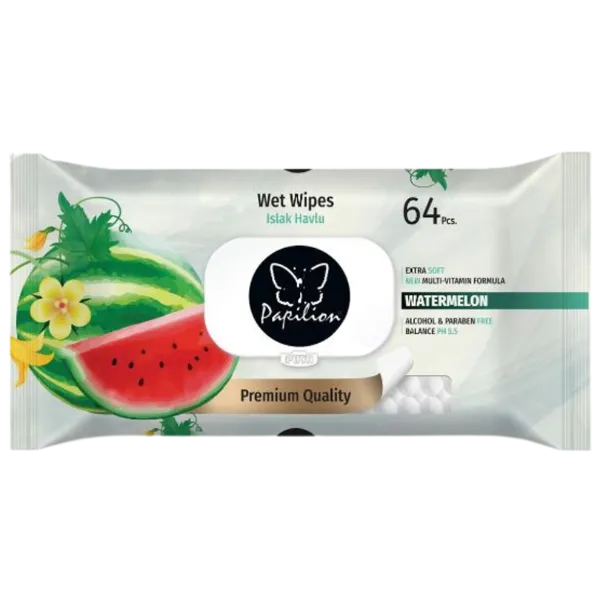 Papilion Watermelon nedves törlőkendő  64 db termékhez kapcsolódó kép