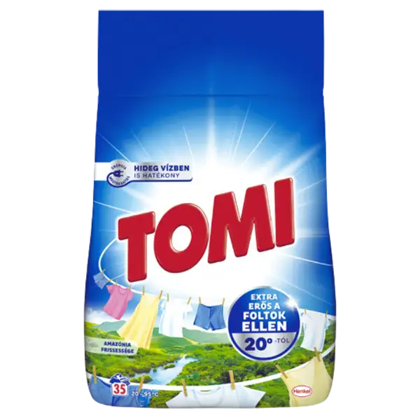 Tomi Amazónia Frissessége mosószer fehér és világos ruhákhoz 35 mosás 2,1 kg termékhez kapcsolódó kép