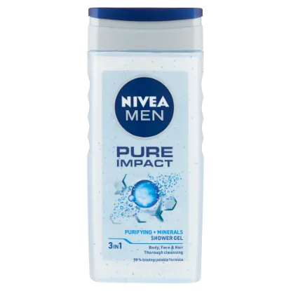 NIVEA MEN Pure Impact tusfürdő 250 ml termékhez kapcsolódó kép