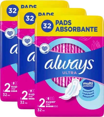 Always Ultra Super (2-es méret) Szárnyas Egészségügyi Betét, 96 Db termékhez kapcsolódó kép