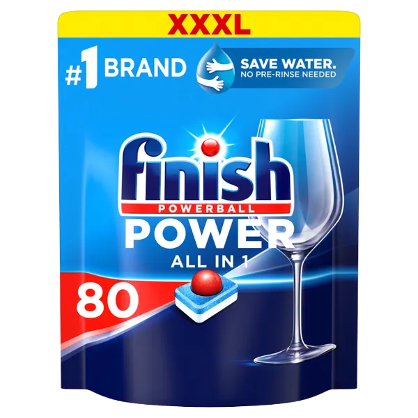 Finish Power All in 1 Regular mosogatógép tabletta 80 db termékhez kapcsolódó kép