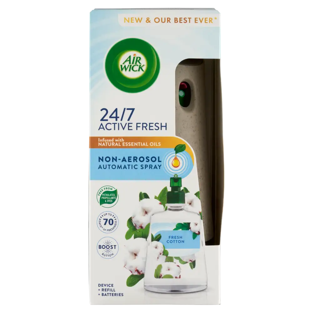 Air Wick Active Fresh Friss Pamut készülék és utántöltő 228 ml 