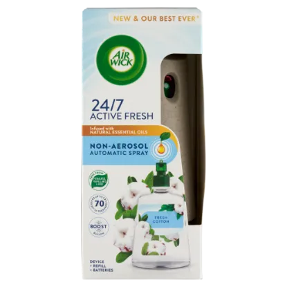 Air Wick Active Fresh Friss Pamut készülék és utántöltő 228 ml  termékhez kapcsolódó kép