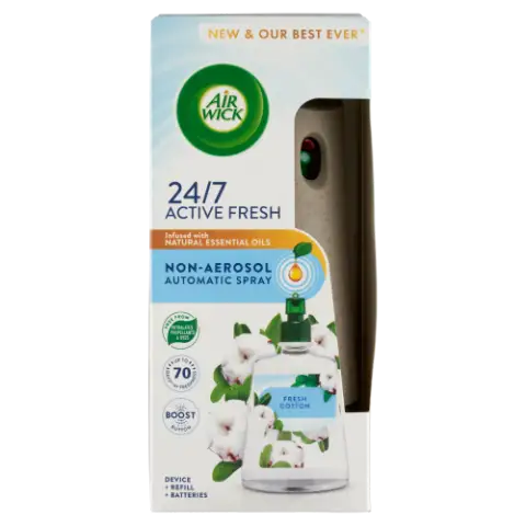 Air Wick Active Fresh Friss Pamut készülék és utántöltő 228 ml  termékhez kapcsolódó kép