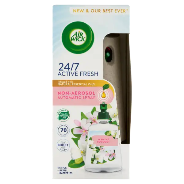 Air Wick Active Fresh Jázmin Csokor készülék és utántöltő 228 ml termékhez kapcsolódó kép