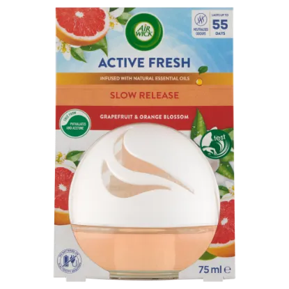 Air Wick Active Fresh Grapefruit és narancsvirág légfrissítő gömb 75 ml termékhez kapcsolódó kép