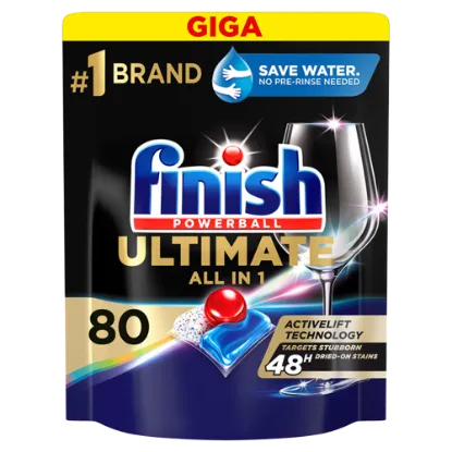 Finish Powerball Ultimate All in 1 Regular mosogatógép kapszula 80 db 1032 g termékhez kapcsolódó kép