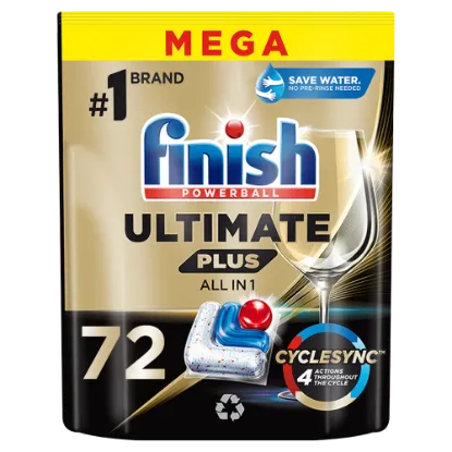 Finish Powerball Ultimate Plus All in 1 Regular mosogatógép kapszula 72 db 878,4 g termékhez kapcsolódó kép