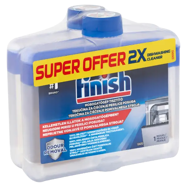 Finish mosogatógép tisztító 2 x 250 ml termékhez kapcsolódó kép