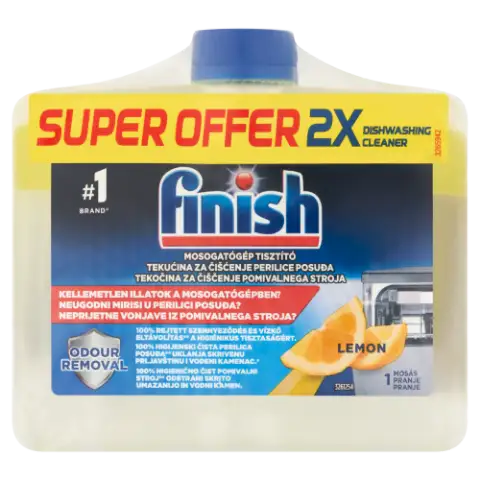 Finish mosogatógép tisztító citrom illattal 2x250 ml  termékhez kapcsolódó kép
